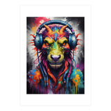 Dragon In Headphones Music (Print Only) thumbnail