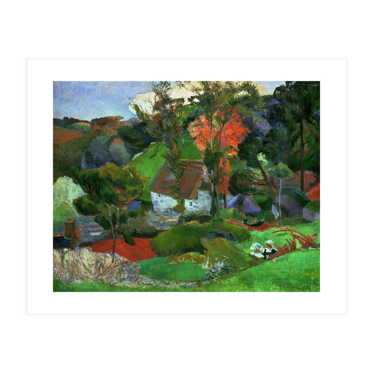 Paul Gauguin / 'Aven running through Pont-Aven', 1888, Oil on canvas. (Print Only)