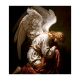 Kneeling Down Angel Renaissance inspired Religious Art (Print Only) thumbnail
