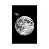 Diamond moon and UFO (Print Only) thumbnail
