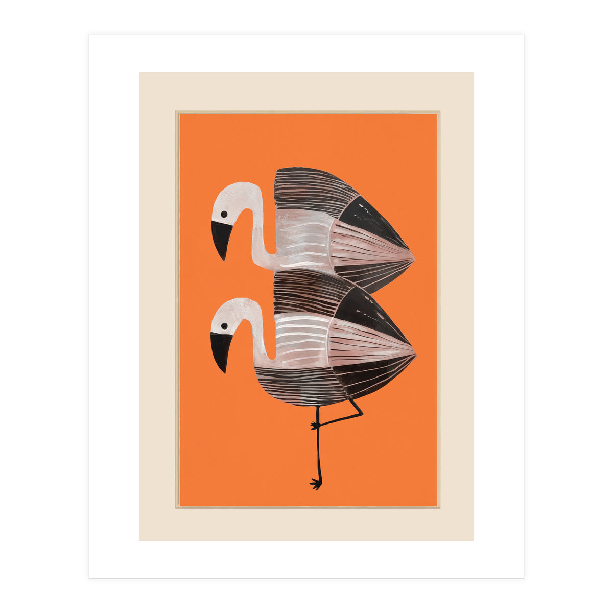 Tangerine Flamingos (Print Only)