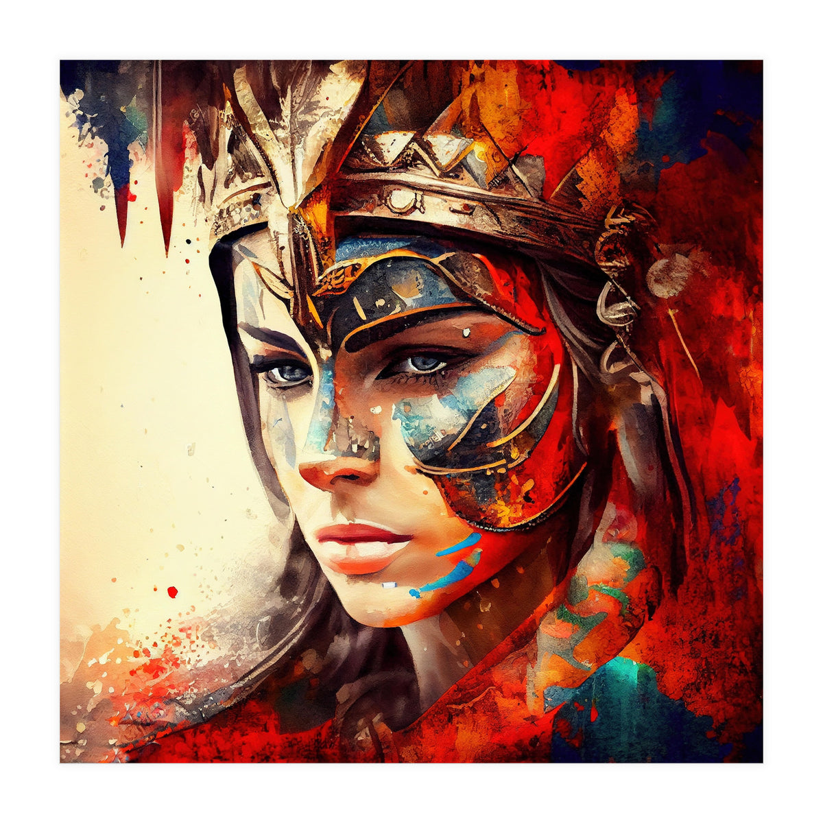 Powerful Warrior Woman #3 (Print Only)
