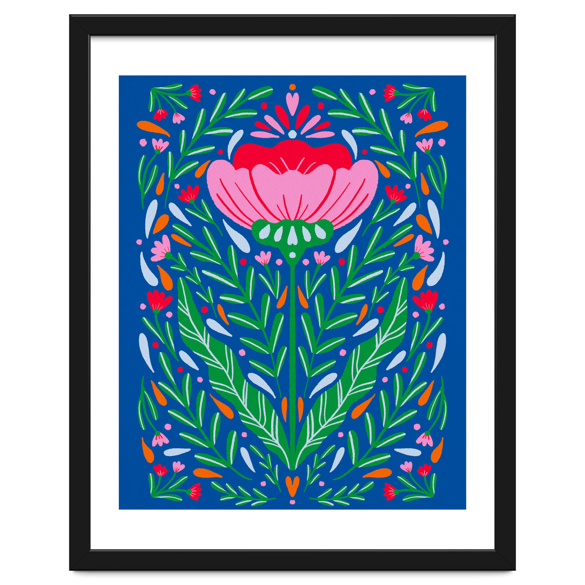 Bold Symmetrical Floral
