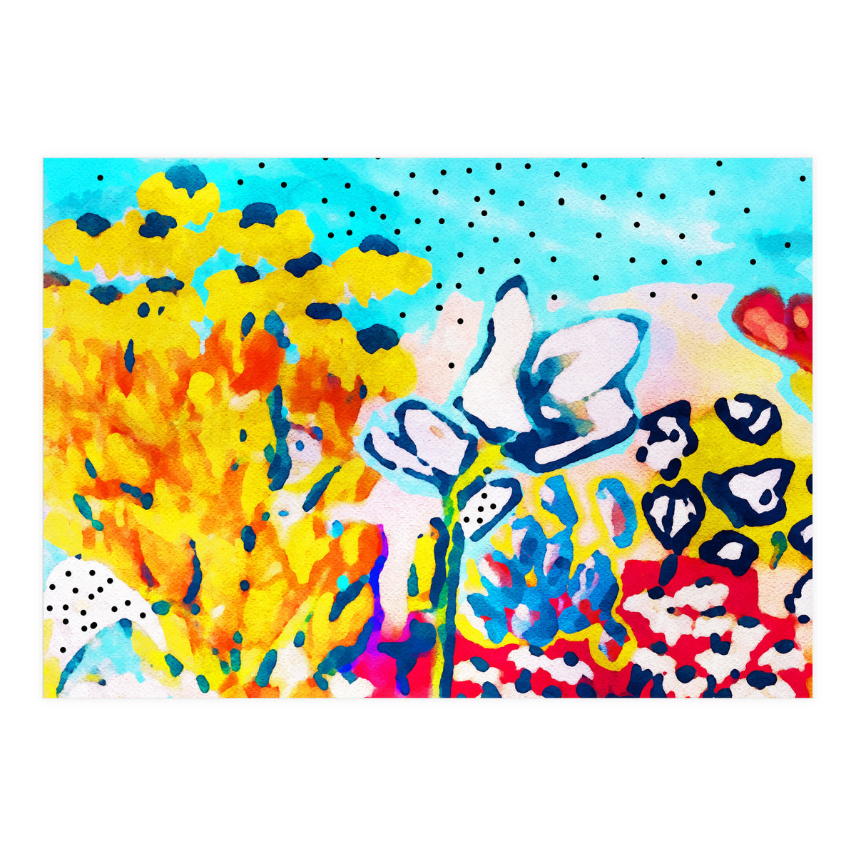 Floral Graffiti #society6 #decor #buyart (Print Only)