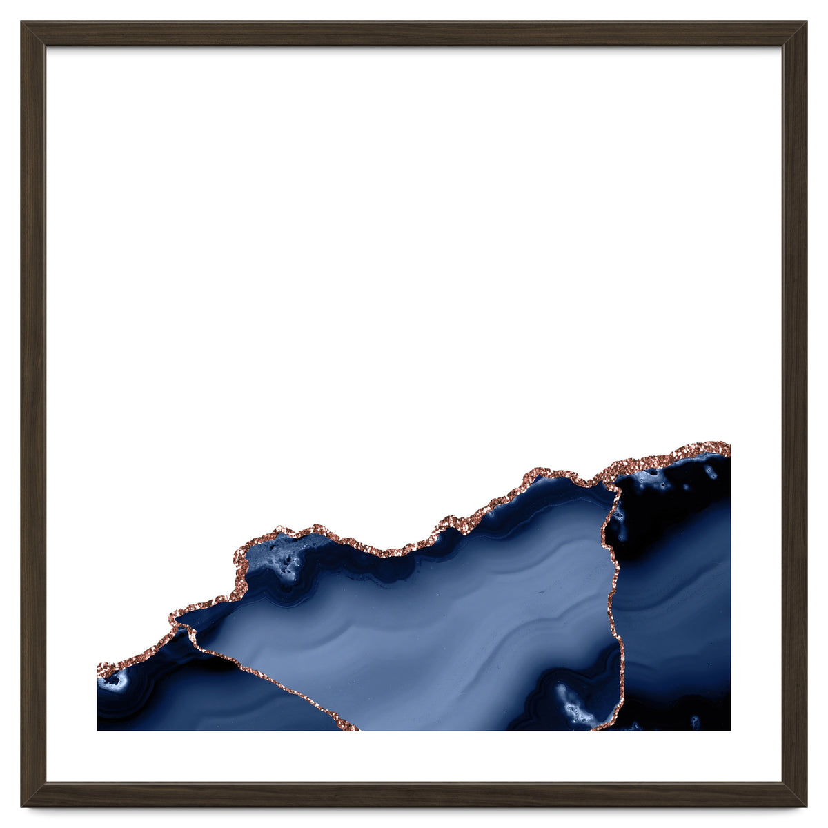 Navy & Rose Gold Agate Texture 23