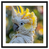 Yellow Crested Cockatoo Bird Close Up Portrait thumbnail