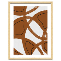 Abstract Brown and Black Lines