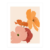 Autumn Wildflowers, Botanical Illustration Vintage Classy, Bohemian Floral Blossom Plants Bloom, Pastel Flowers Garden Nature (Print Only) thumbnail