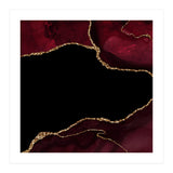 Burgundy & Gold Agate Texture 04  (Print Only) thumbnail
