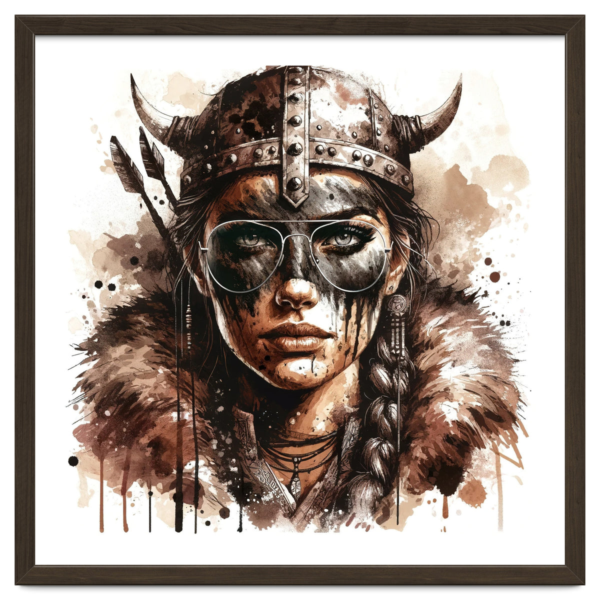 Modern Viking Woman Portrait