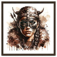 Modern Viking Woman Portrait