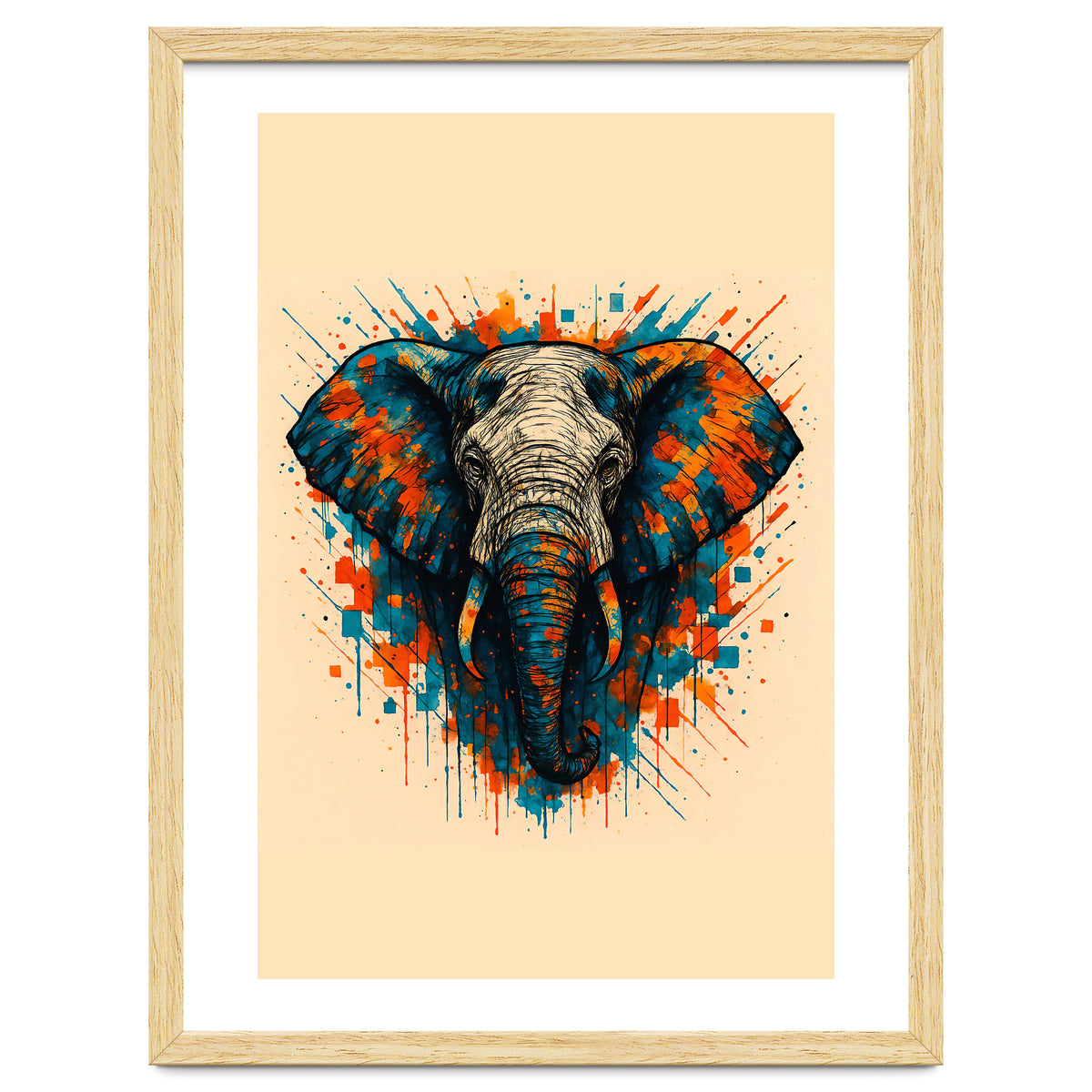 Elephant Animal Watercolor
