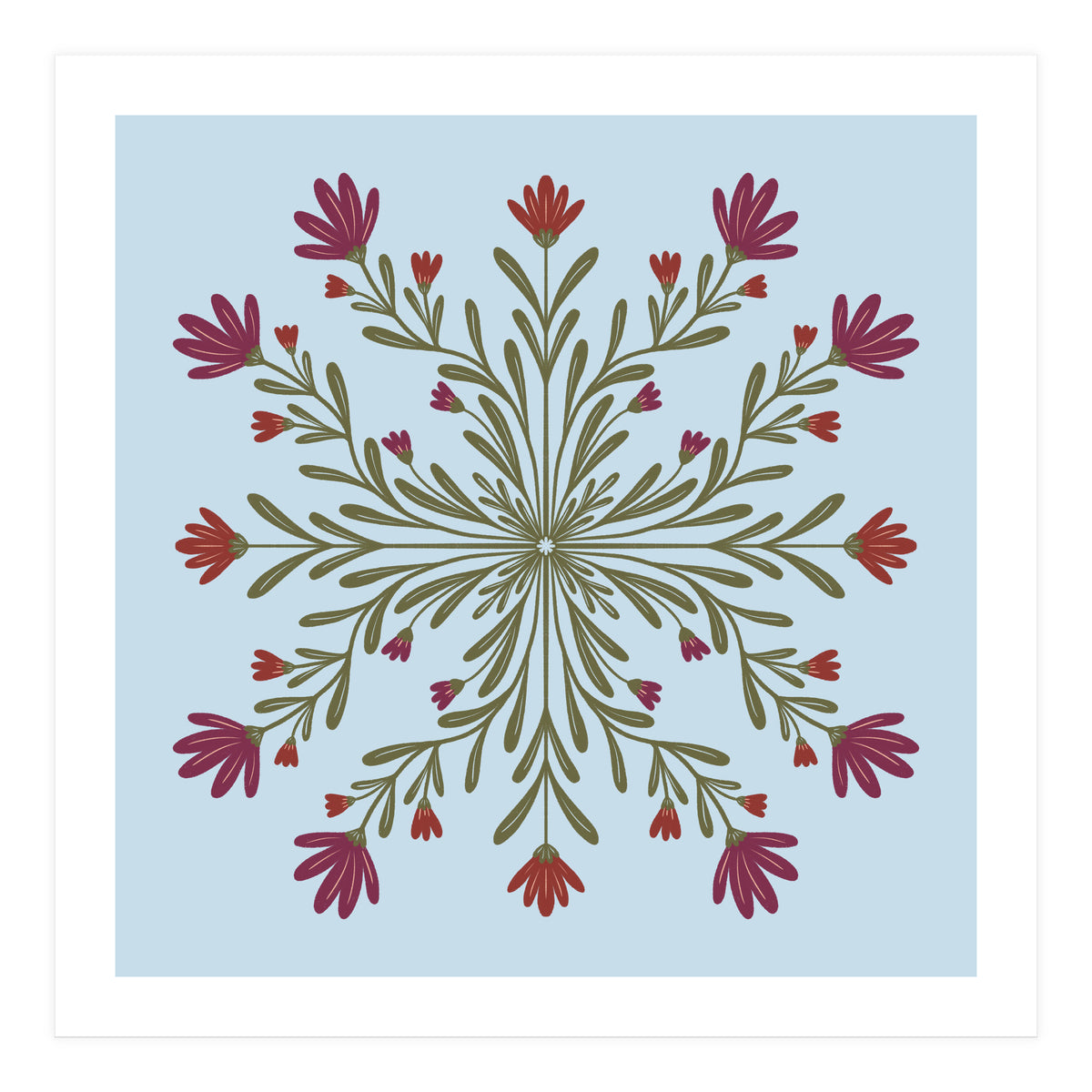 Floral Mandala  (Print Only)