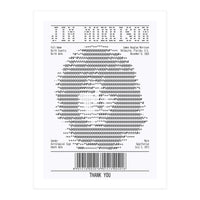 Receipt Art Jim Morrison (Print Only)