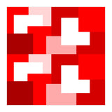 Red Abstract Square Tiles (Print Only) thumbnail