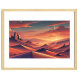 Vintage Chile, Atacama Desert Sunset Poster thumbnail