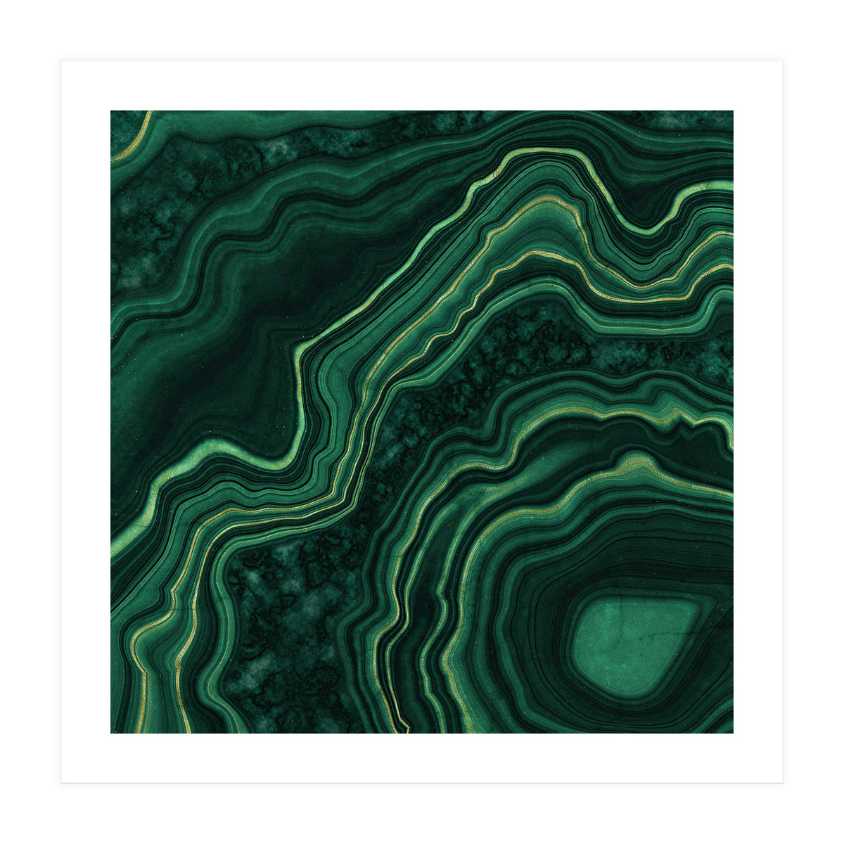 Malachite Texture 05 (Print Only)