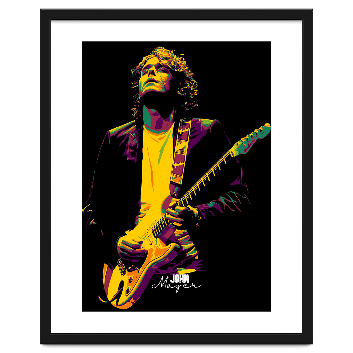 John Mayer American Guitarist Legend in Pop Art