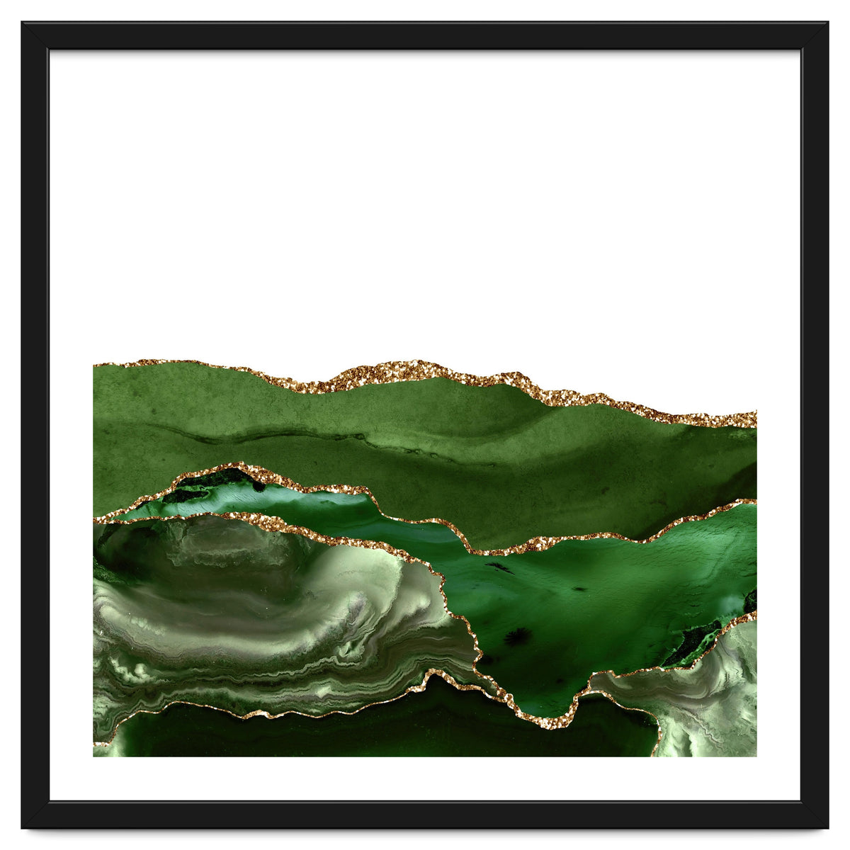 Green & Gold Agate Texture 25