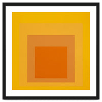 JOSEF ALBERS - HOMAGE TO THE SQUARE YELLOW ORANGE 2. HIGH RESOLUTION