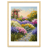Serene Summer Garden Path Oil Painting thumbnail