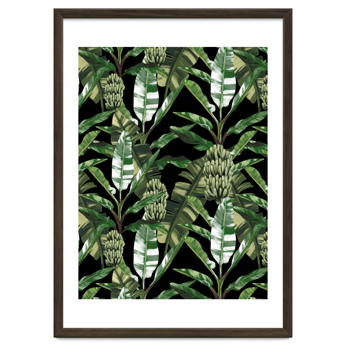 Banano Leaves Dark Jungle