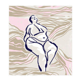 Follow the lines Serene woman in the water (Print Only) thumbnail