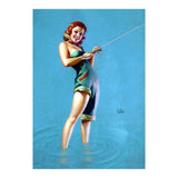 Pinup Fishing Girl (Print Only) thumbnail