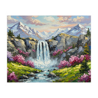Alpine Waterfall Serenade (Print Only)