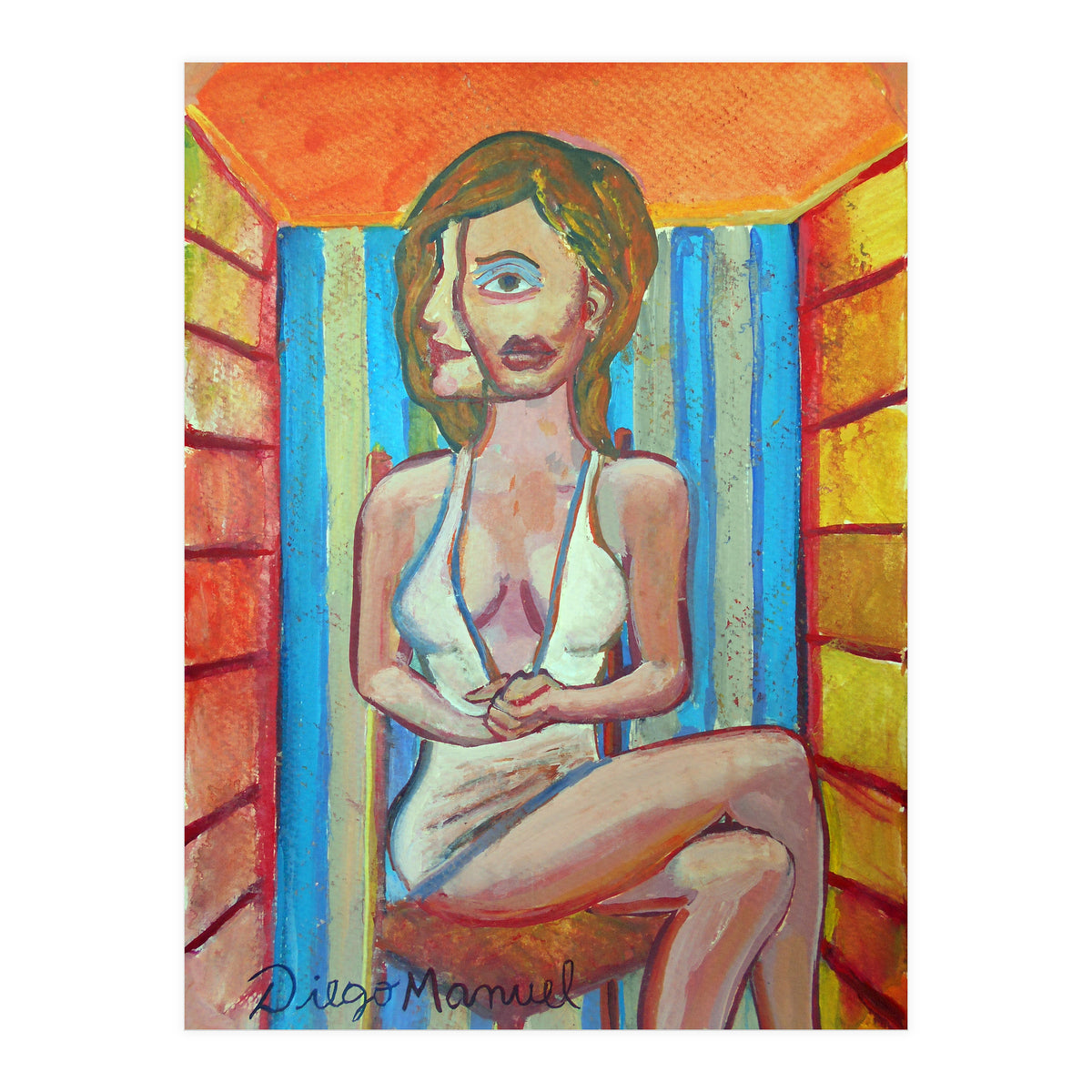 Mujer En La Silla 4 (Print Only)