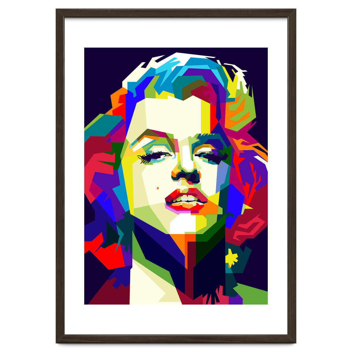 Marilyn Monroe Hollywood Icon Pop Art WPAP