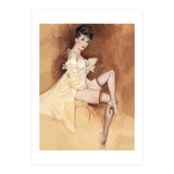 Late Portrait Of Sexy Pinup Secretary Woman (Print Only) thumbnail
