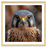 Close Up Kestrel Falcon Bird Portrait Majestic thumbnail