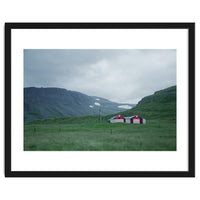 Cabins under the twilight - Iceland