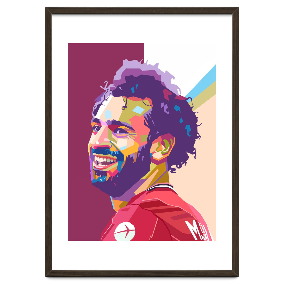Mohamed Salah pop art portrait