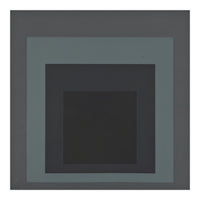 JOSEF ALBERS - HOMAGE TO THE SQUARE BLACK GREY (Print Only)