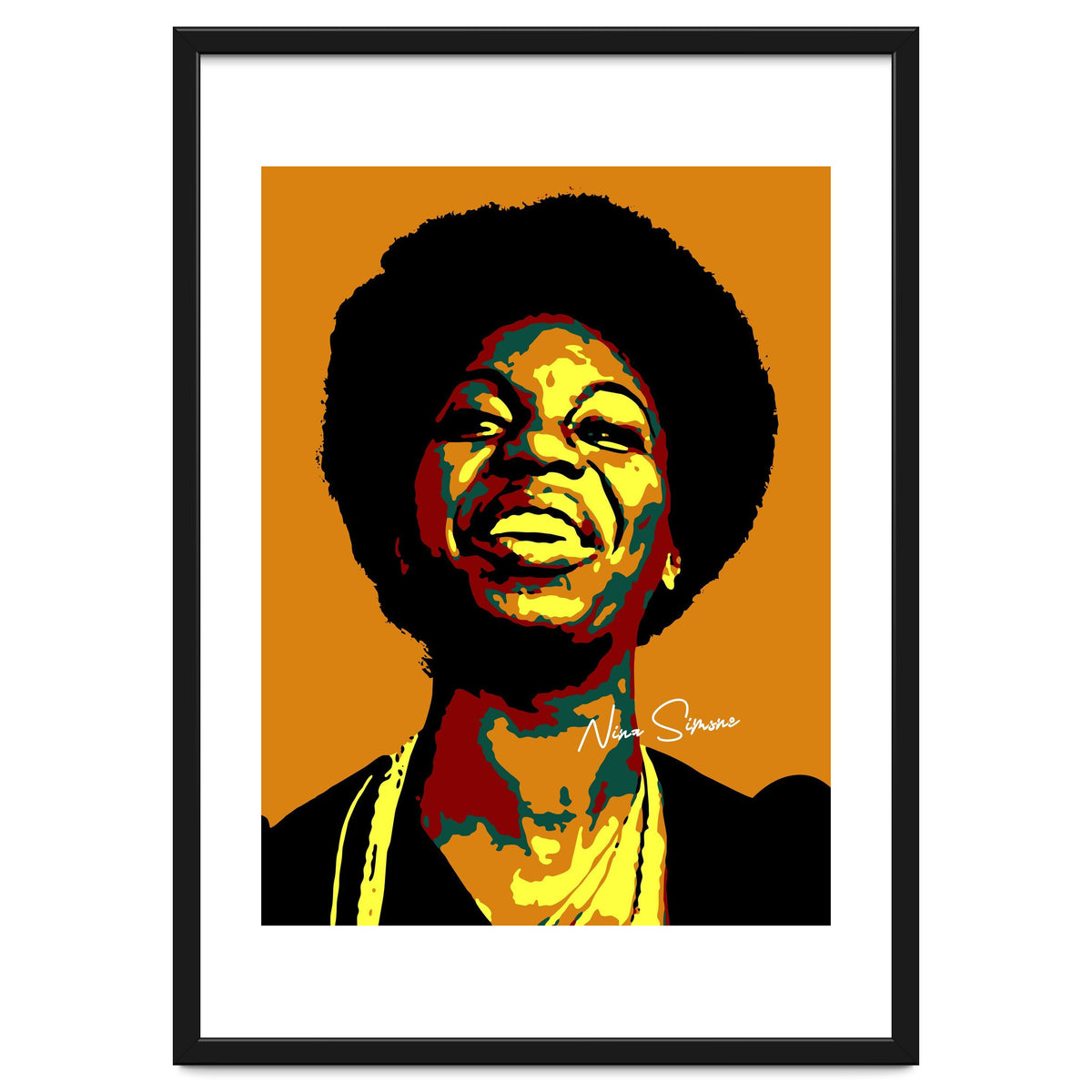 Nina Simone Music Legend in Pop Art