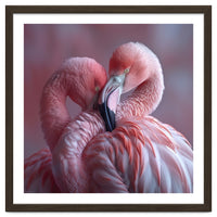 Cute Two Pink Flamingos