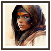 Watercolor Tuareg Woman #9