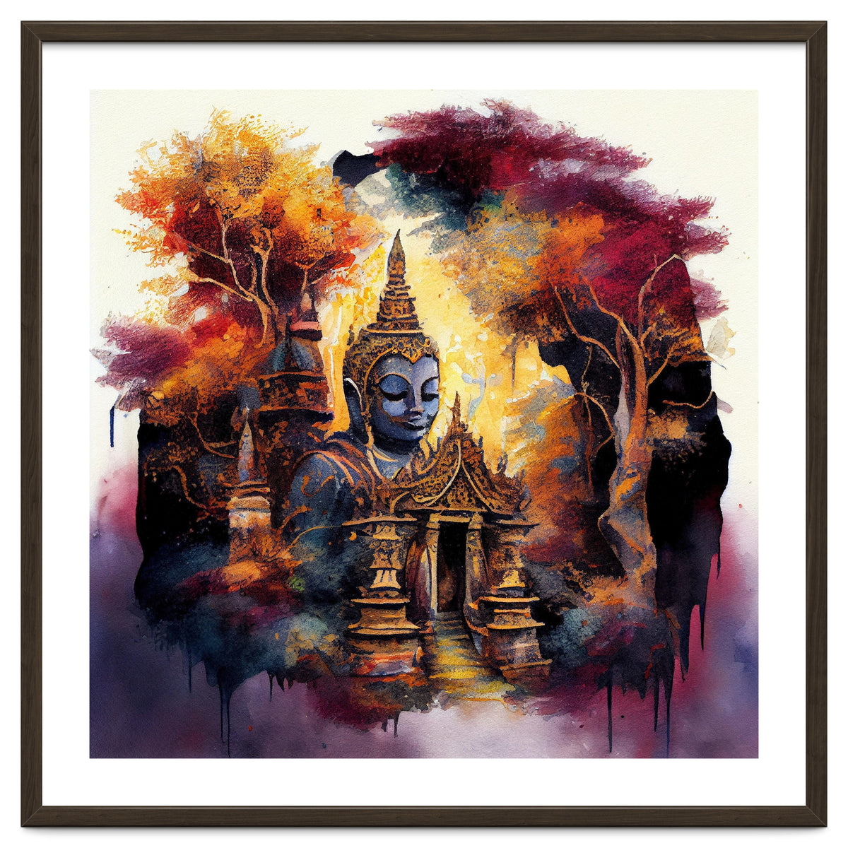 Autumn Forest Buddha Temple
