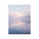 Ethereal Misty Lakeside at Dawn (Print Only) thumbnail