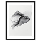 Abstract Black Flowing Fabric Wave thumbnail