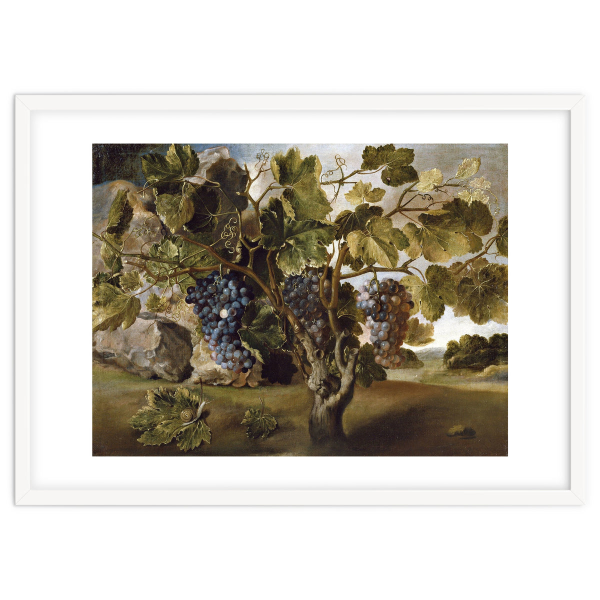 Tomás Hiepes / 'Landscape with a Grapevine', 17th century, Spanish School, Oil on canvas, 67 cm x...