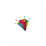 Rainbow colorful diamond (Print Only) thumbnail