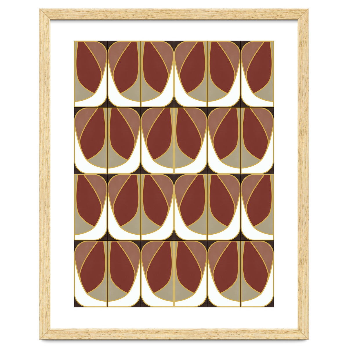 Umber Deco Tiles