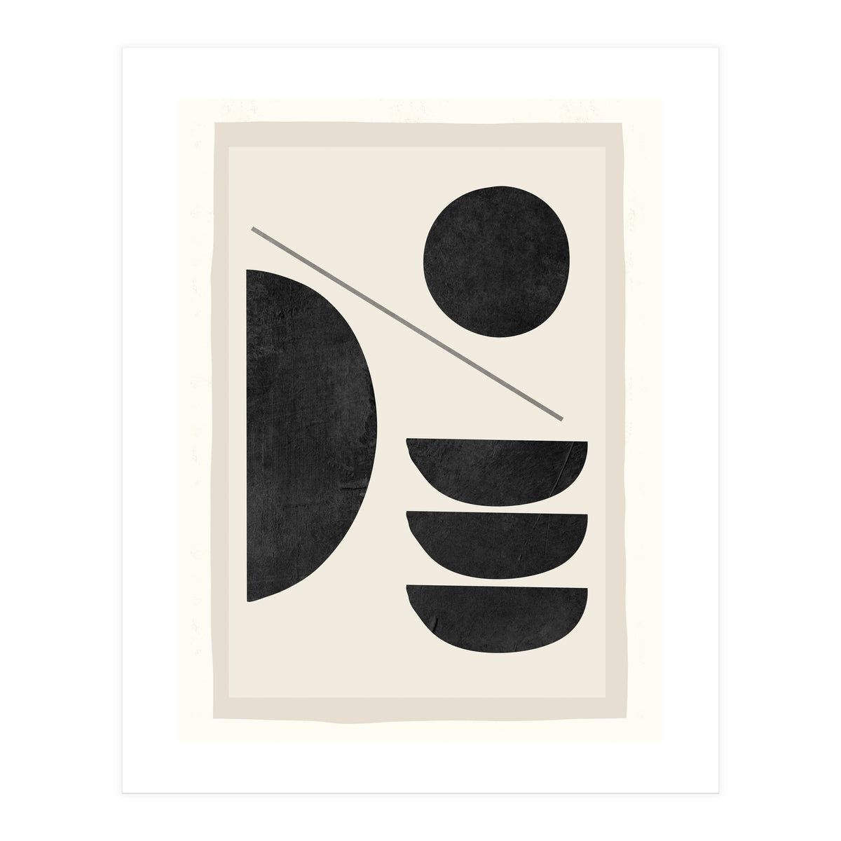 Modern Abstract Minimal Shapes 187 (Print Only)