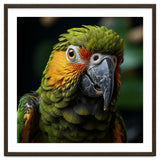 Close Up Of A Colorful Macaw Parrot Face thumbnail