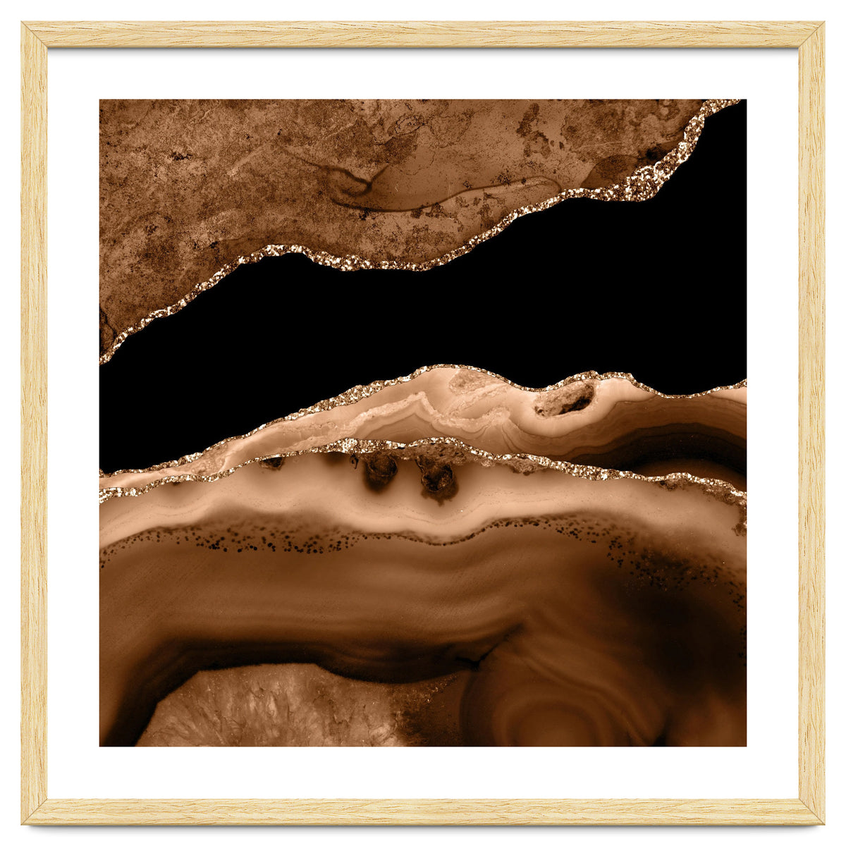 Brown & Gold Agate Texture 13