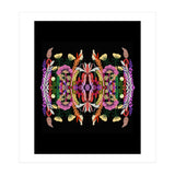 The Butterfly Effect Series 01, Paint Blot Mirror Colorful, Symmetrical Graphic, Eclectic Mandala (Print Only) thumbnail