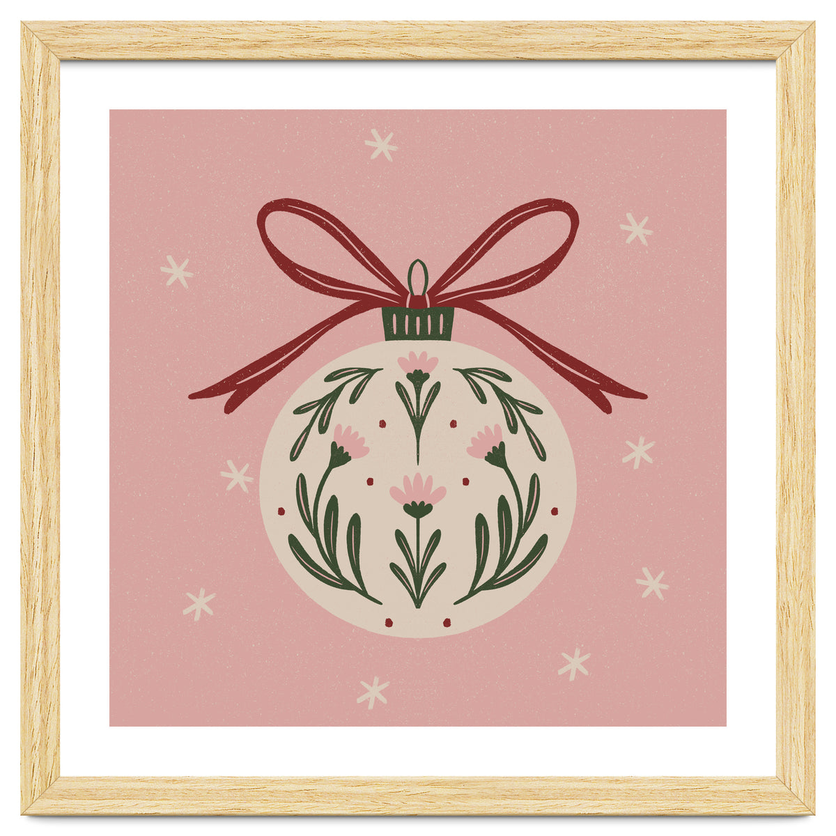 Christmas Flower Globe